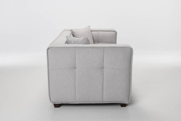 Arta - 3 Seater Modern Sofa, Chalk Grey Premium Linen