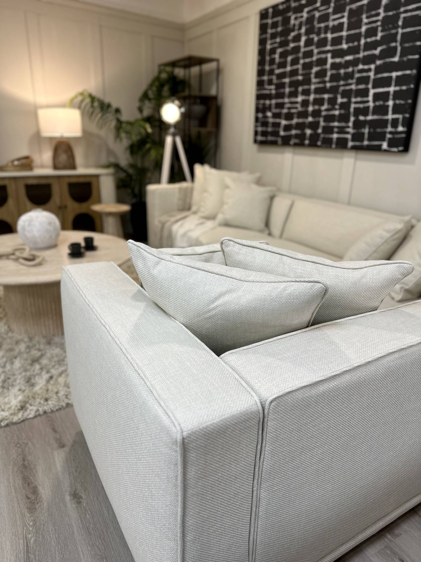 Porto Corner Linen Sofa